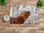 Christmas glass chopping board - Winter Berries - Kitchy & Co Chopping Board