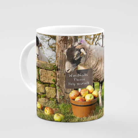 Swaledale Sheep Mug - Scrumping Apples - Kitchy & Co 10oz Mug Mugs