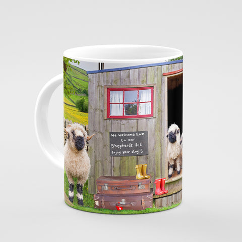 Valais Blacknose Sheep Mug - We Welcome Ewe - Kitchy & Co 10oz Mug Mugs