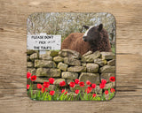 Zwartble sheep drinks Coaster - Will Ewe resist - Kitchy & Co glass coaster